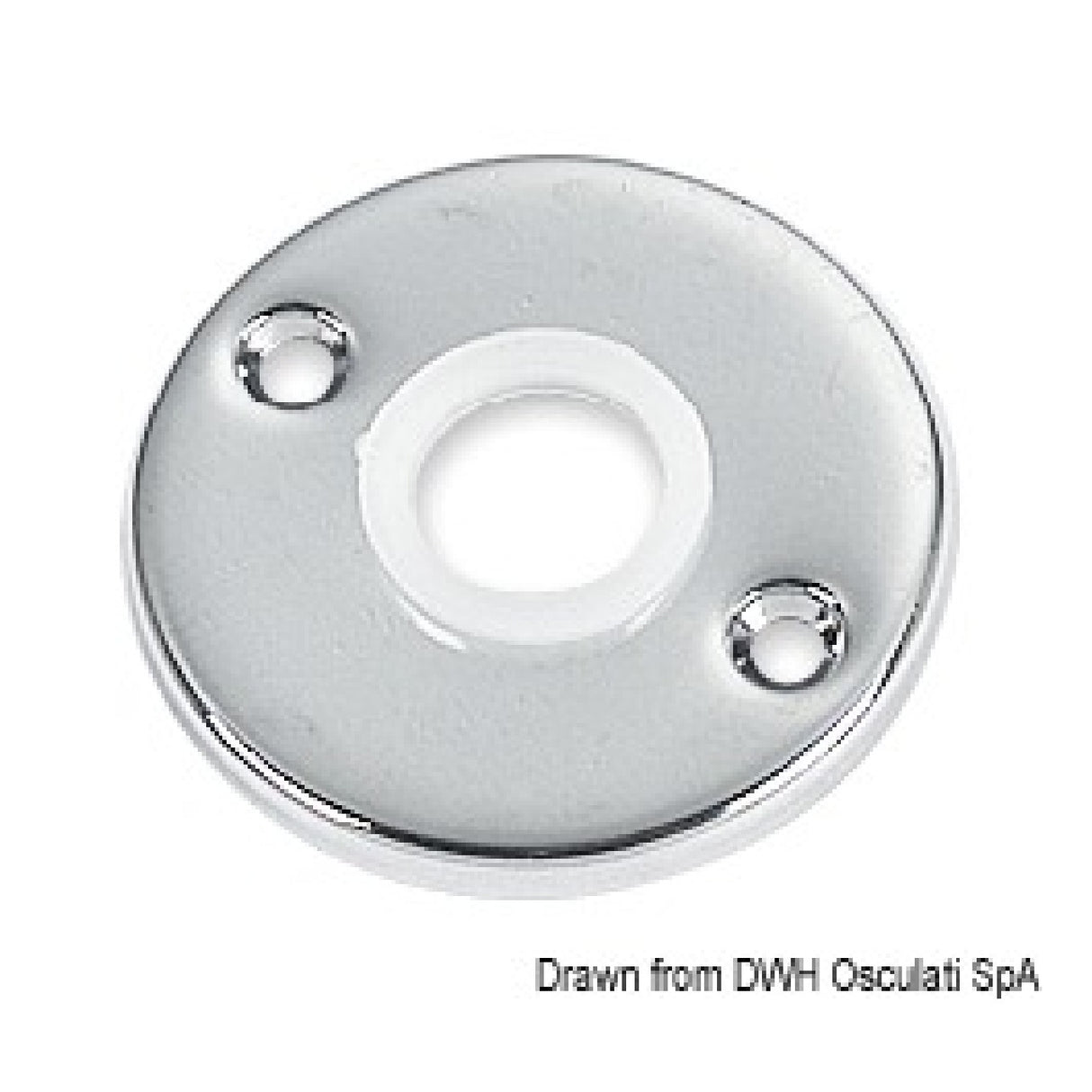 Osculati Rosette aus verchromtem Messing, mm 45 38.348.11 - 1 Paar 38.348.11