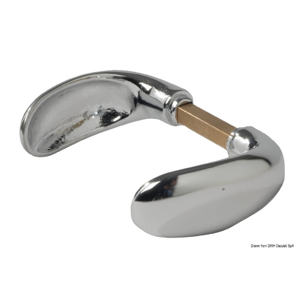 Osculati verchromter Messinggriff 82 mm 38.348.48 - 1 Paar 38.348.48