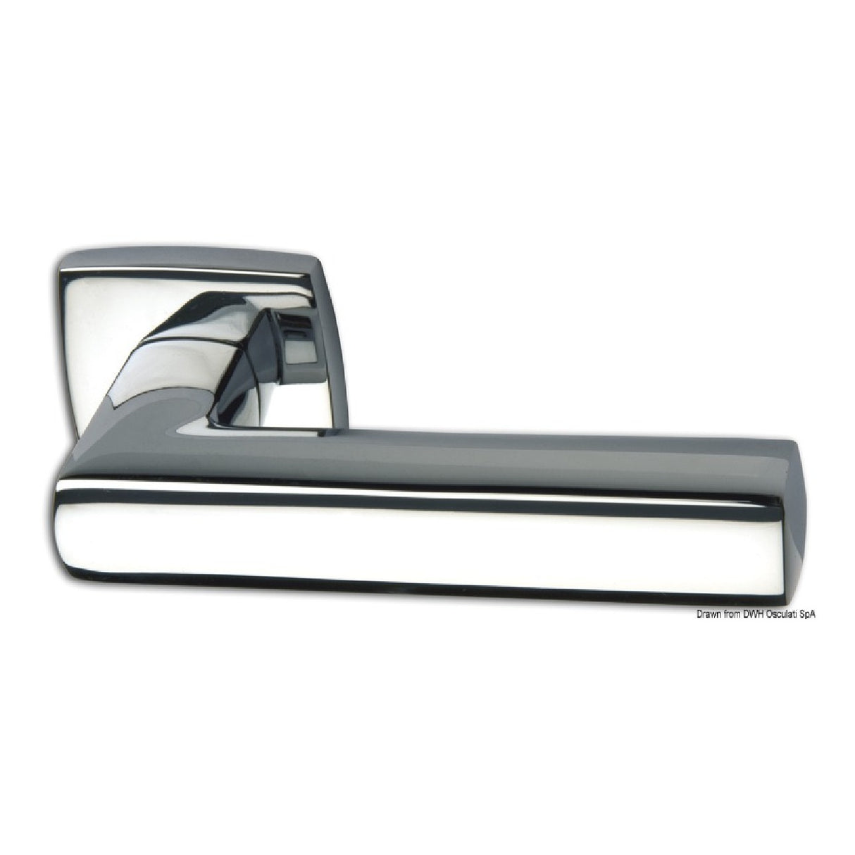 Osculati Coppia maniglie Square in ottone cromato 38.348.56