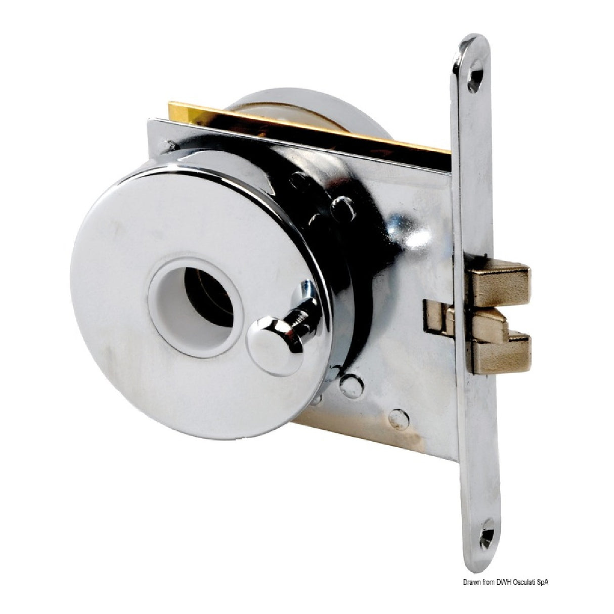 Osculati Chromed brass flush lock 38.409.72 38.409.72