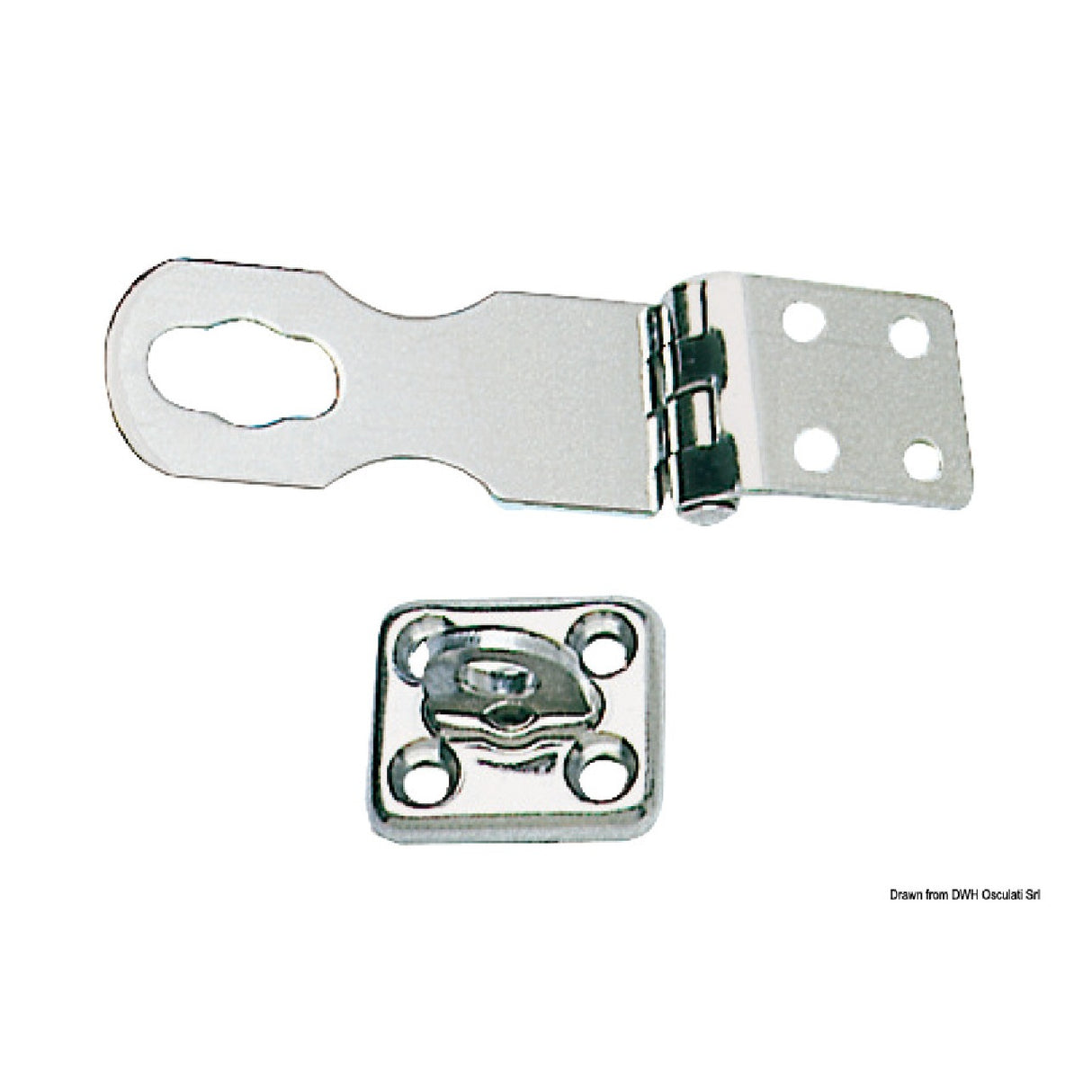 Osculati Edelstahl-Verriegelungsstopper 64x29 mm 38.441.12