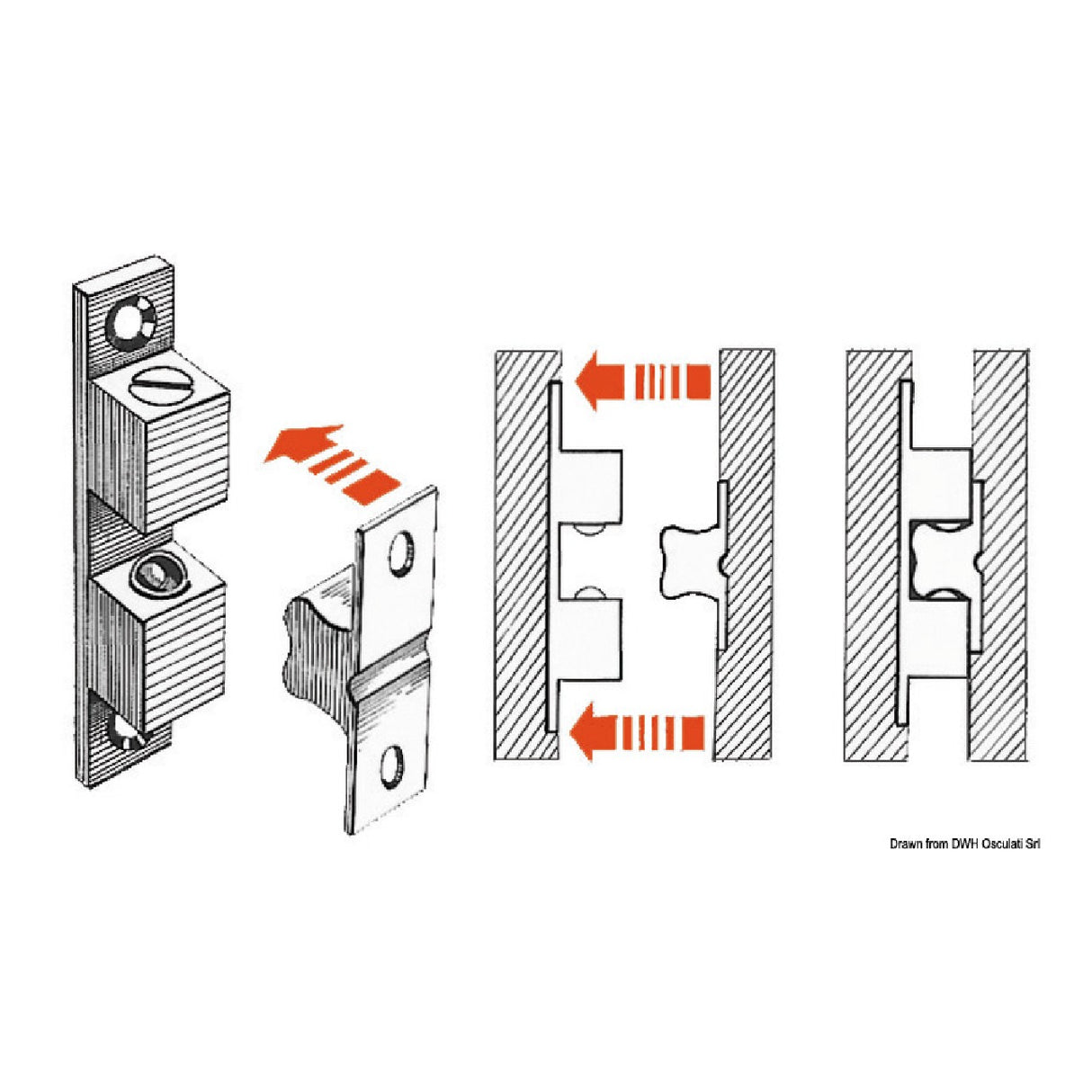 Osculati Door Catch 38.533.00