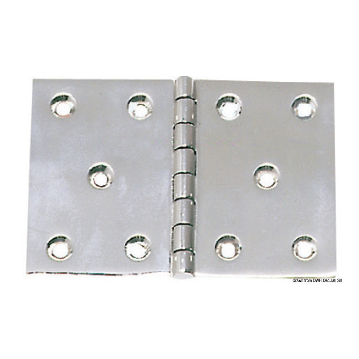 Osculati Stainless steel hinge 130x90 38.922.06