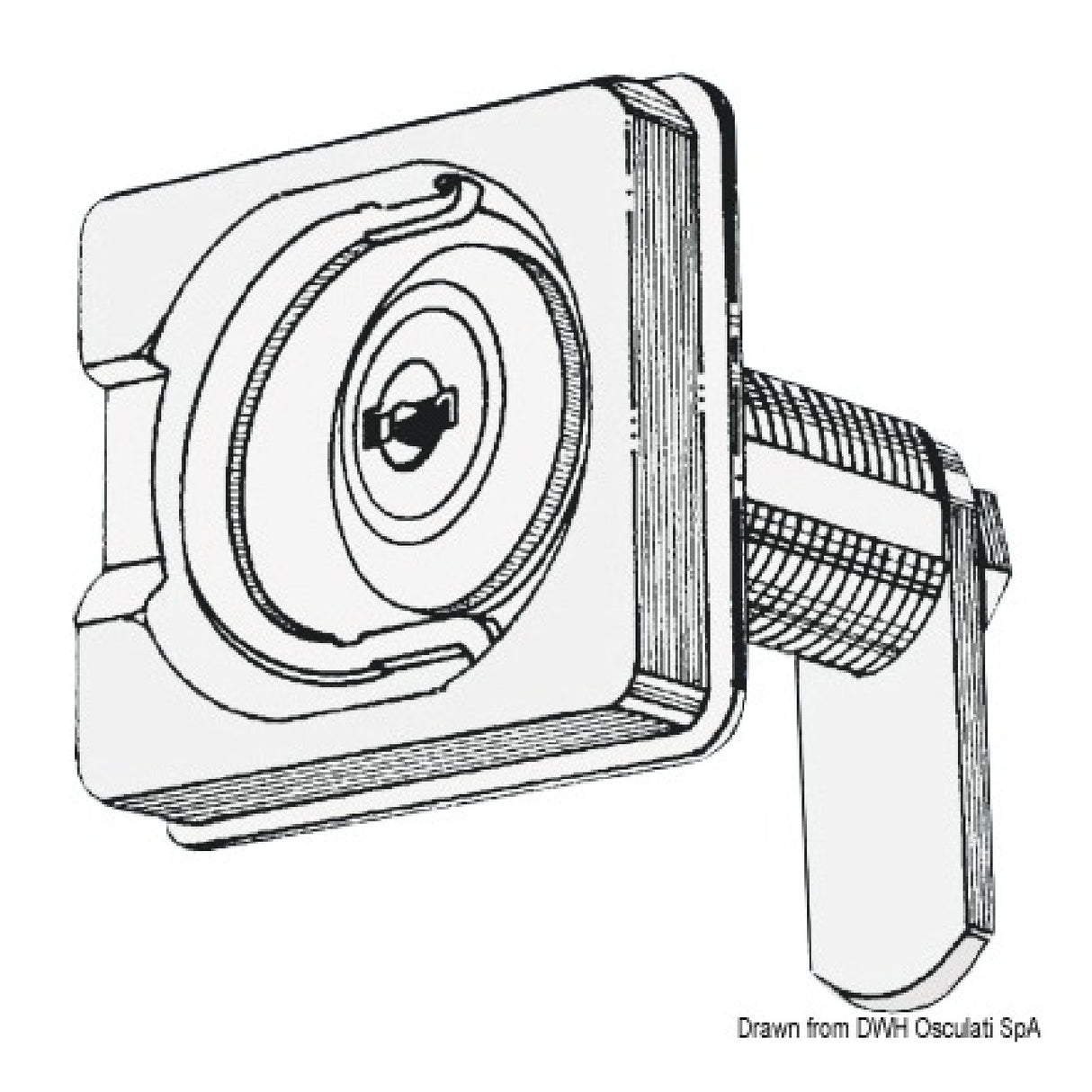 Osculati Rotating lock for hatches and lockers 38.977.00
