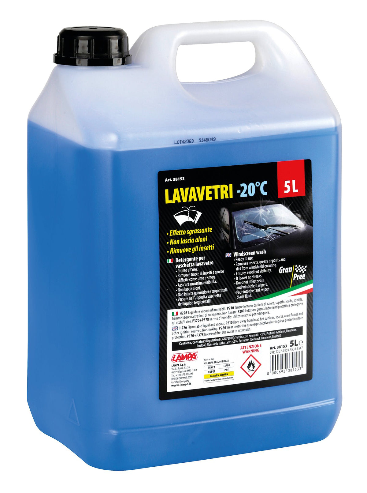 Gran Pree Gran-Pree, liquido detergente cristalli (-20C) - 5000 ml
