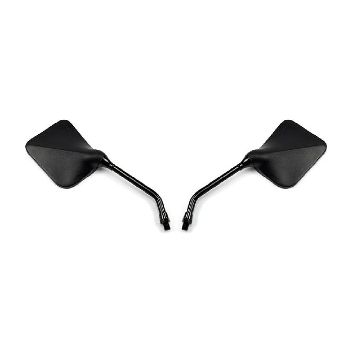 Hert Pair of Universal Rectangular Motorcycle Rearview Mirrors