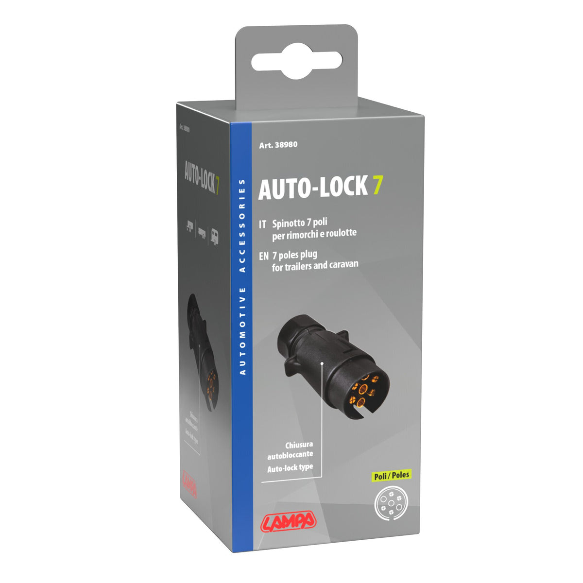 Lampa Spinotto 7 poli, chiusura autobloccante 38980