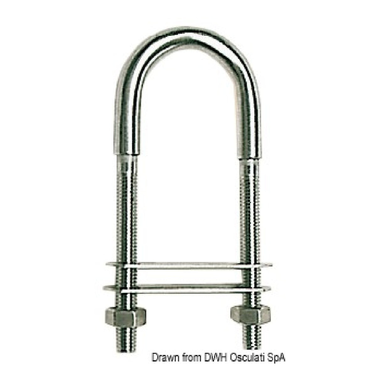 Osculati U-Bügel mit doppelter Dichtungsplatte 39.125.00