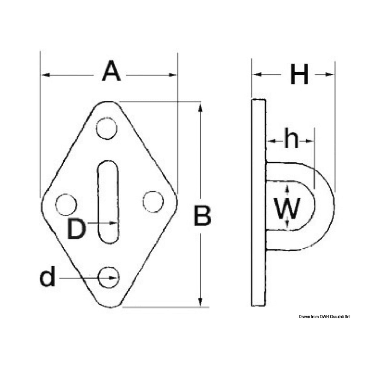 Osculati Rhomboidale Basis mit Brücke 39.132.05