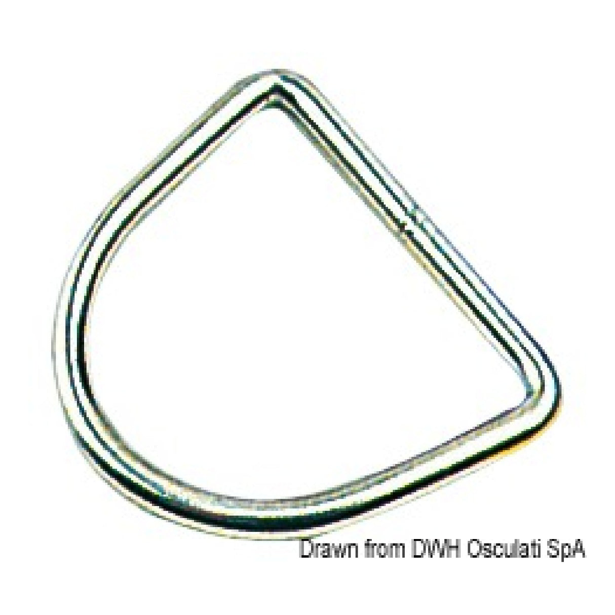 Medio anillo de acero inoxidable Osculati 39.599.20