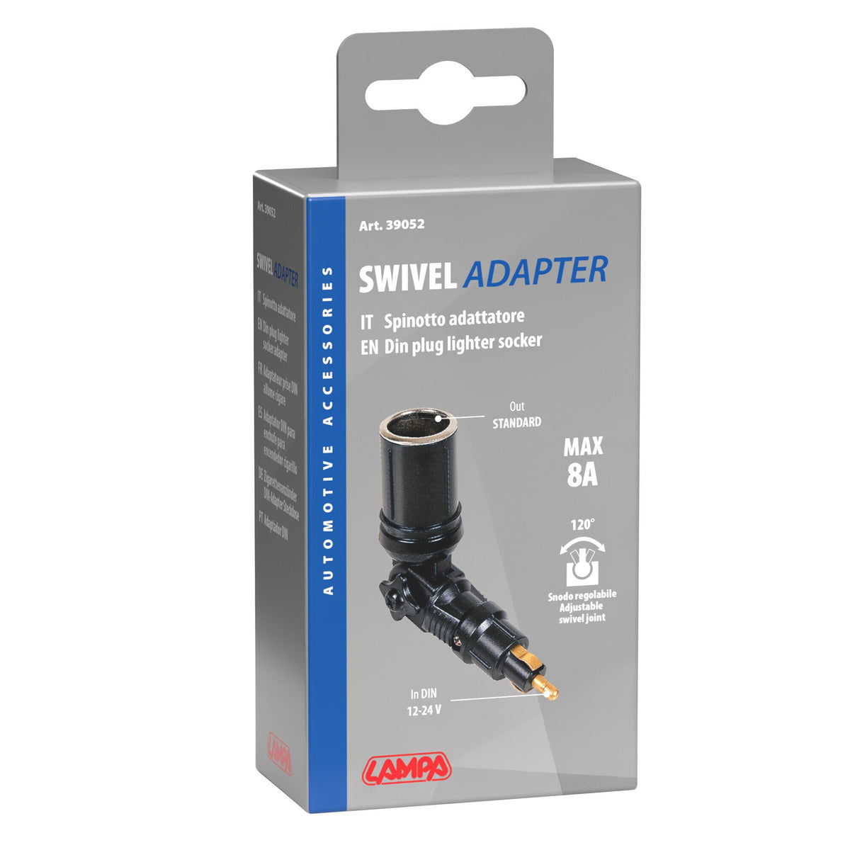 Lampa Presa corrente snodabile 120, 12/24V 39052