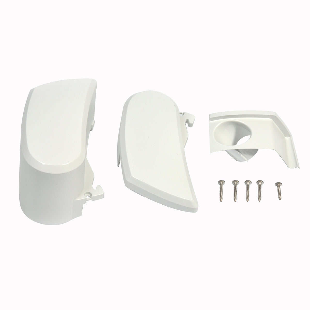 Thule Tappi finali TO 6200 bianchi per veranda camper, set sx e dx