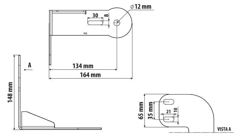 Lampa Staffa per antenna CB - Attacco su visiera parasole - compatibile per Daf XG+ (06/21>) 3CB102