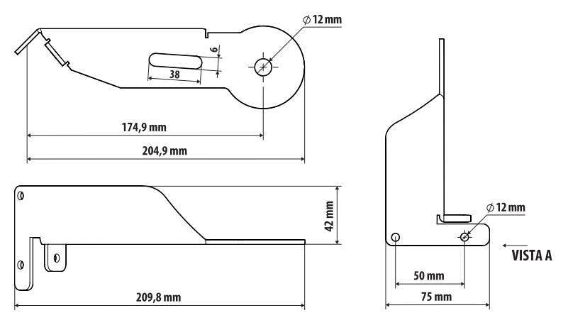 Lampa Staffa per antenna CB - Attacco montante - compatibile per Volvo FH Serie 4 (09/12>05/21) - Volvo FH Serie 5 (06/21>) - Volvo FH Aero (01/24>) 3CB801
