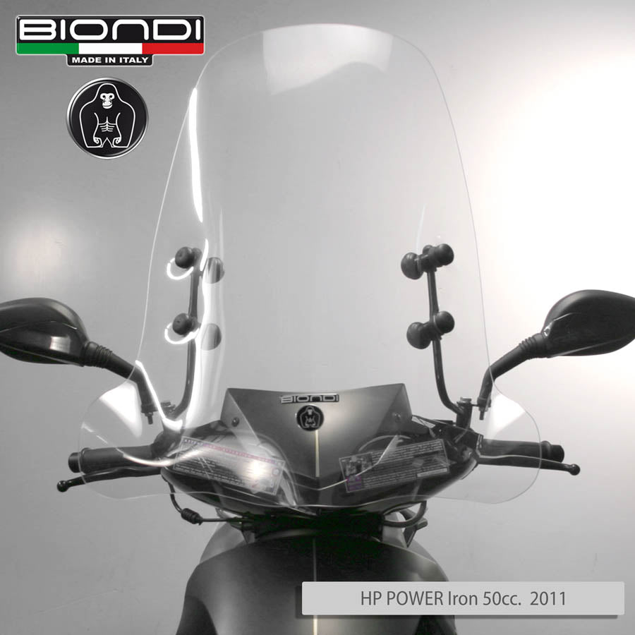 Biondi Parabrezza Pro Trasparente E-MAX 110S Elettrico 2009 - Completo di Attacchi