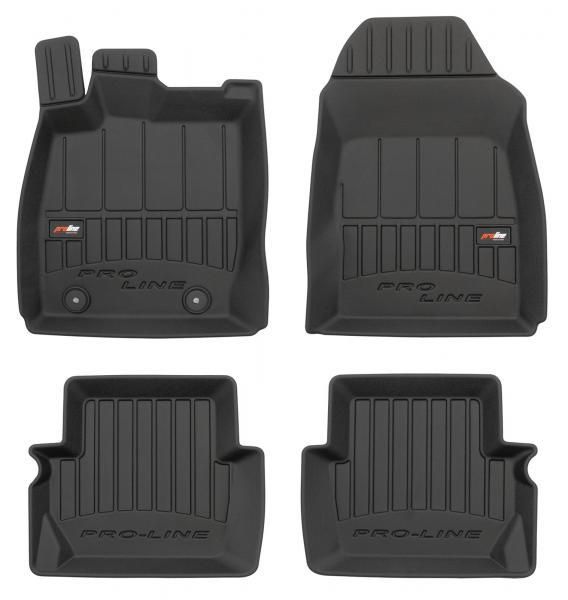 Proline 3D rubber mats FORD Fiesta VI 08>17 (carpet fixing clip distance g