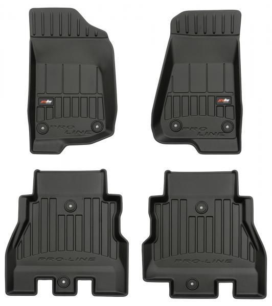 Alfombrillas de goma Proline 3D para JEEP Wrangler IV 17> (versión Rubicon, no híbrida)