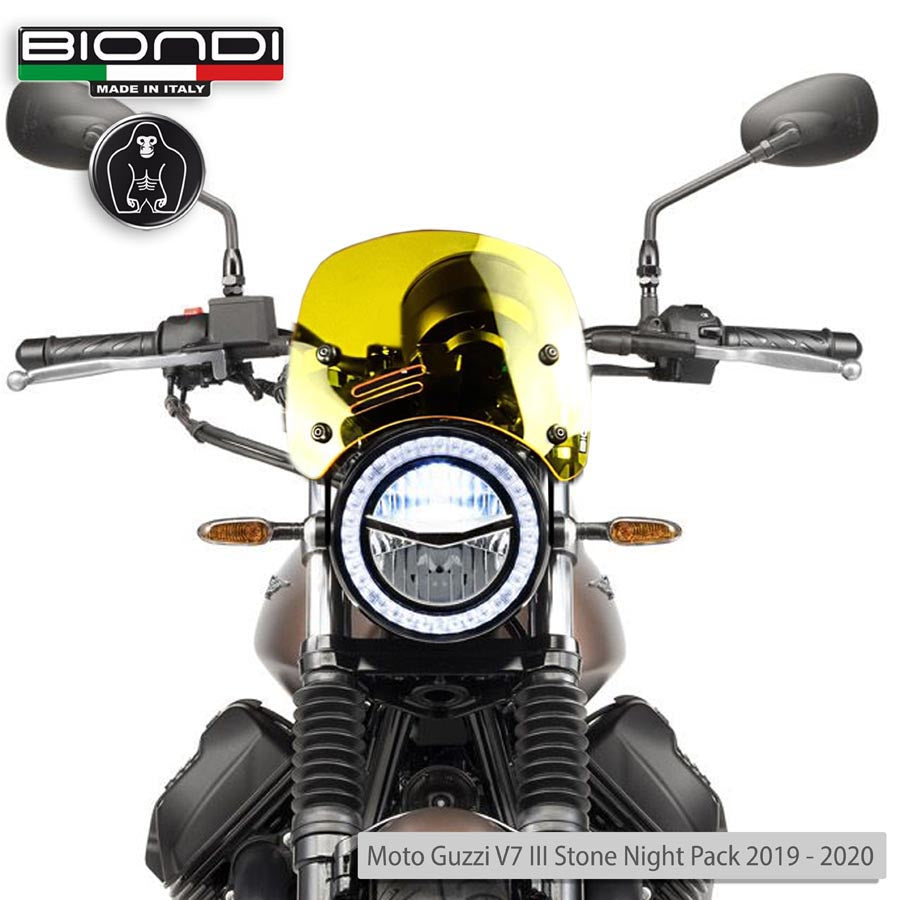 Biondi Cupolino Caffè Giallo per Benelli, Moto Guzzi V7, Triumph Bonneville, Yamaha XSR