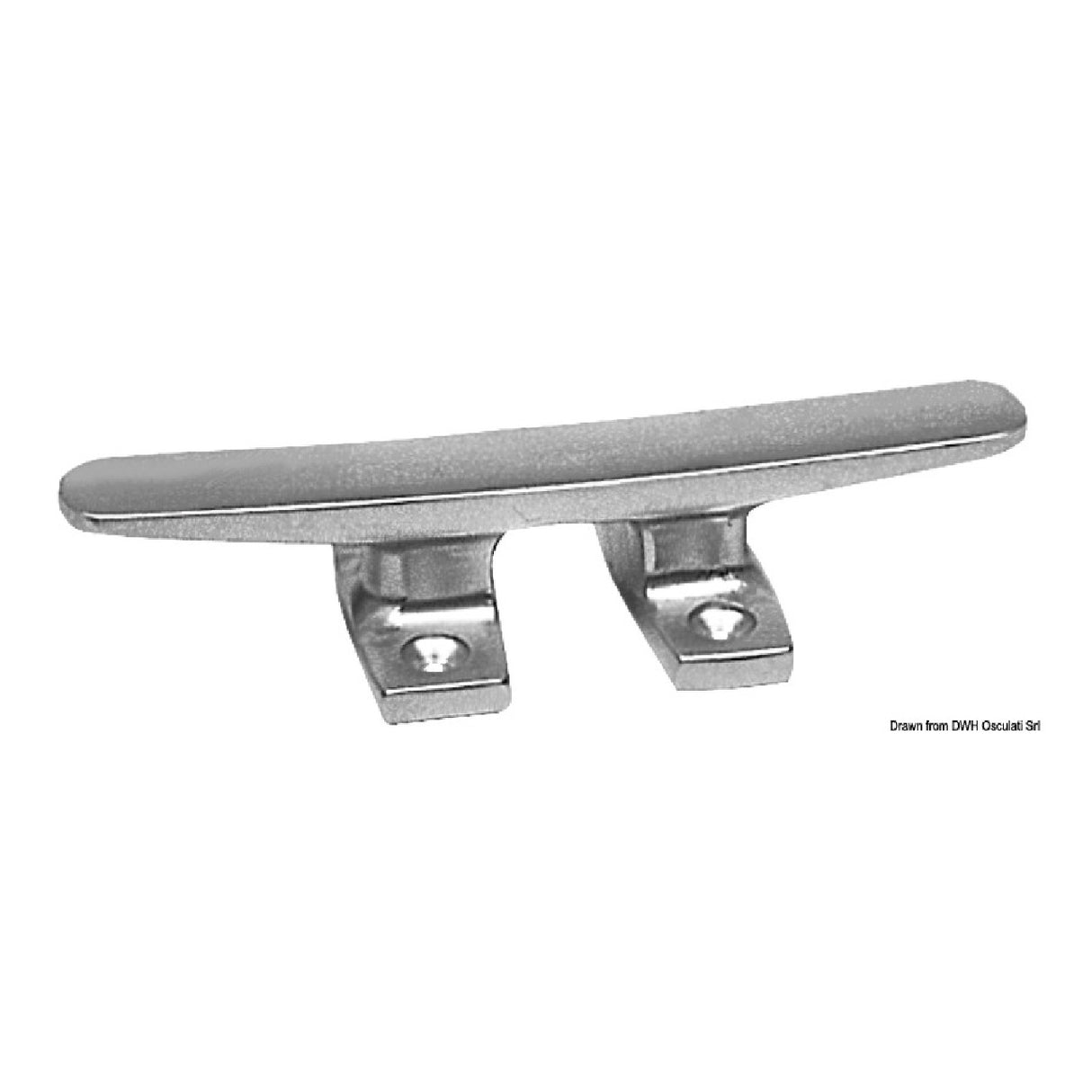 Osculati Leichtmetall-Festmacherklampe mit vier Befestigungslöchern 40.114.12