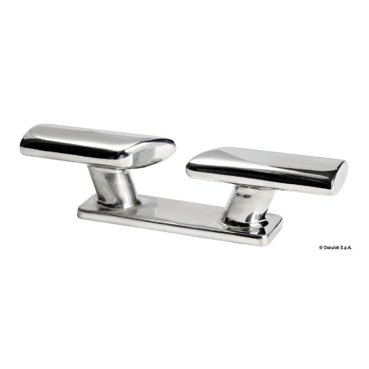 Osculati Fairlead/Cleat in mirror-polished AISI 316 stainless steel Scandinavian 40.137.85 - 1 Pair 40.137.85