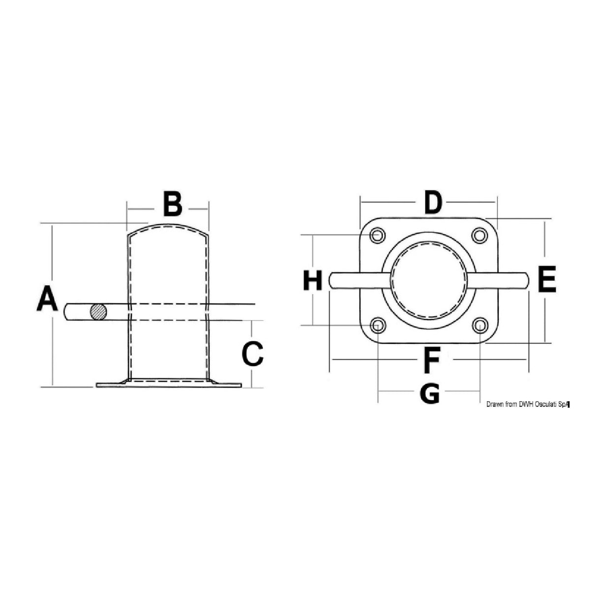 Osculati Hercules 40.179.50 bollard