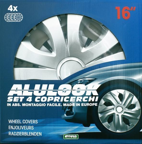 Cora Set of 4 16'' Alulook Top Wheel Covers