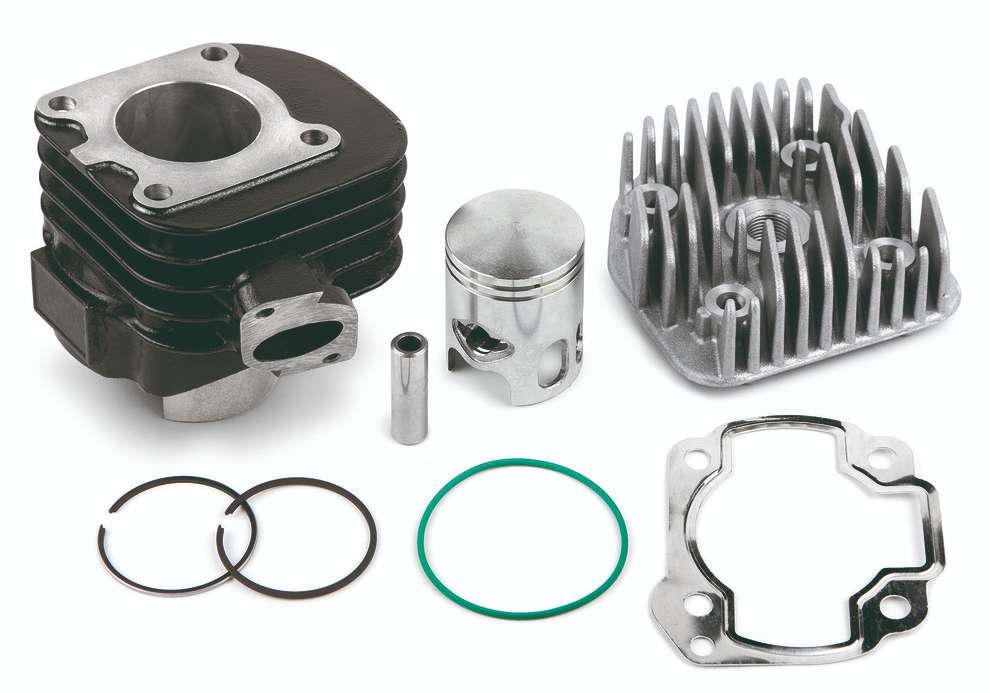 Airsal Engine Conversion for MINARELLI HORIZONTAL AC 50cc Cast Iron, 47.6mm Diameter