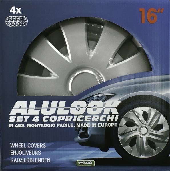 Cora Set of 4 16'' Alulook Aura wheel covers