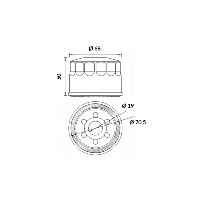 Hokio Oil Filter Yamaha Fzs Fazer 600 1998-2003