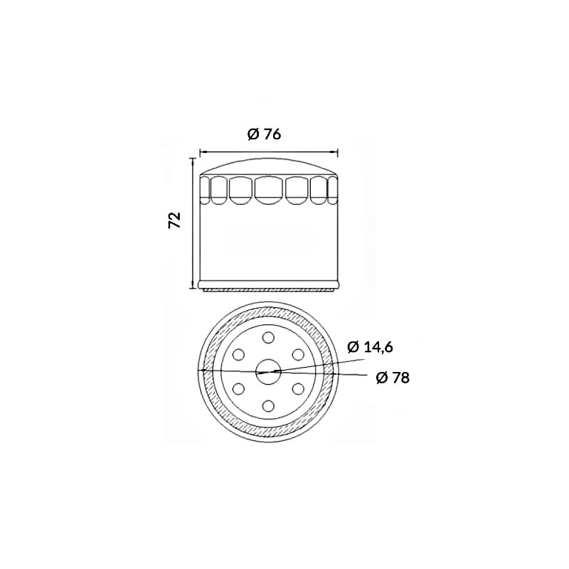 Hokio Ölfilter für Ducati Desmosedici RR 1000 (2008-2008)