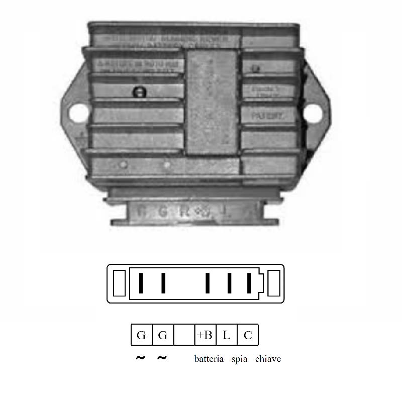 Ducati Energia Regolatore di Tensione Piaggio Ape 50 09-17