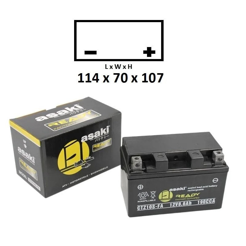 Asaki CTZ7SFA Versiegelter, vorgeladener Akku