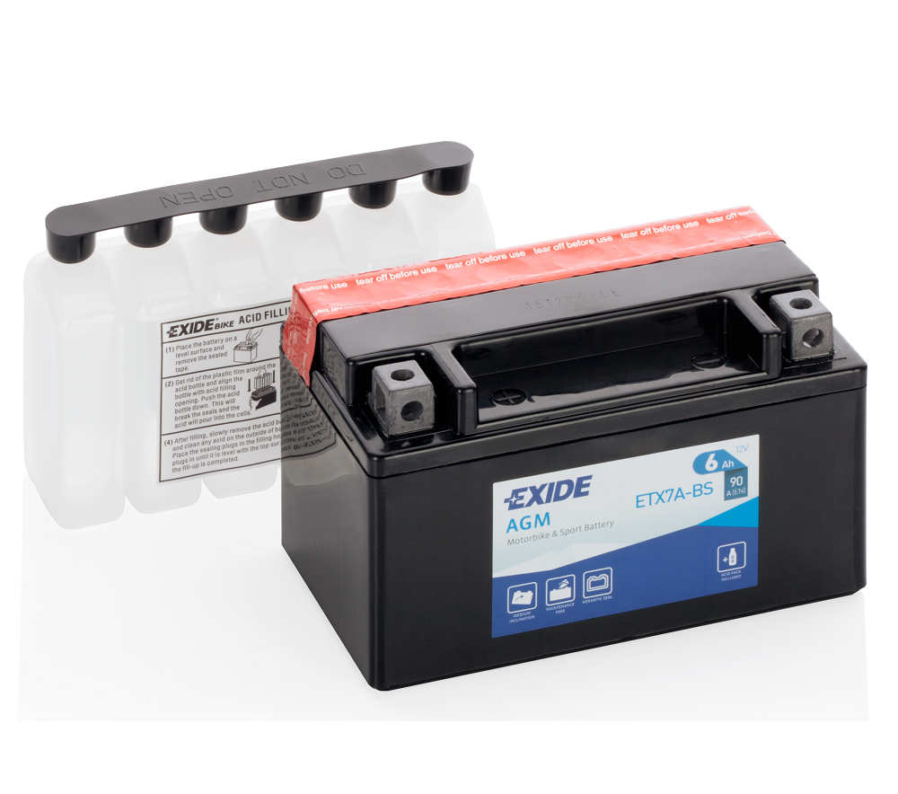 Exide Batteria ETX7A-BS Sigillata AGM