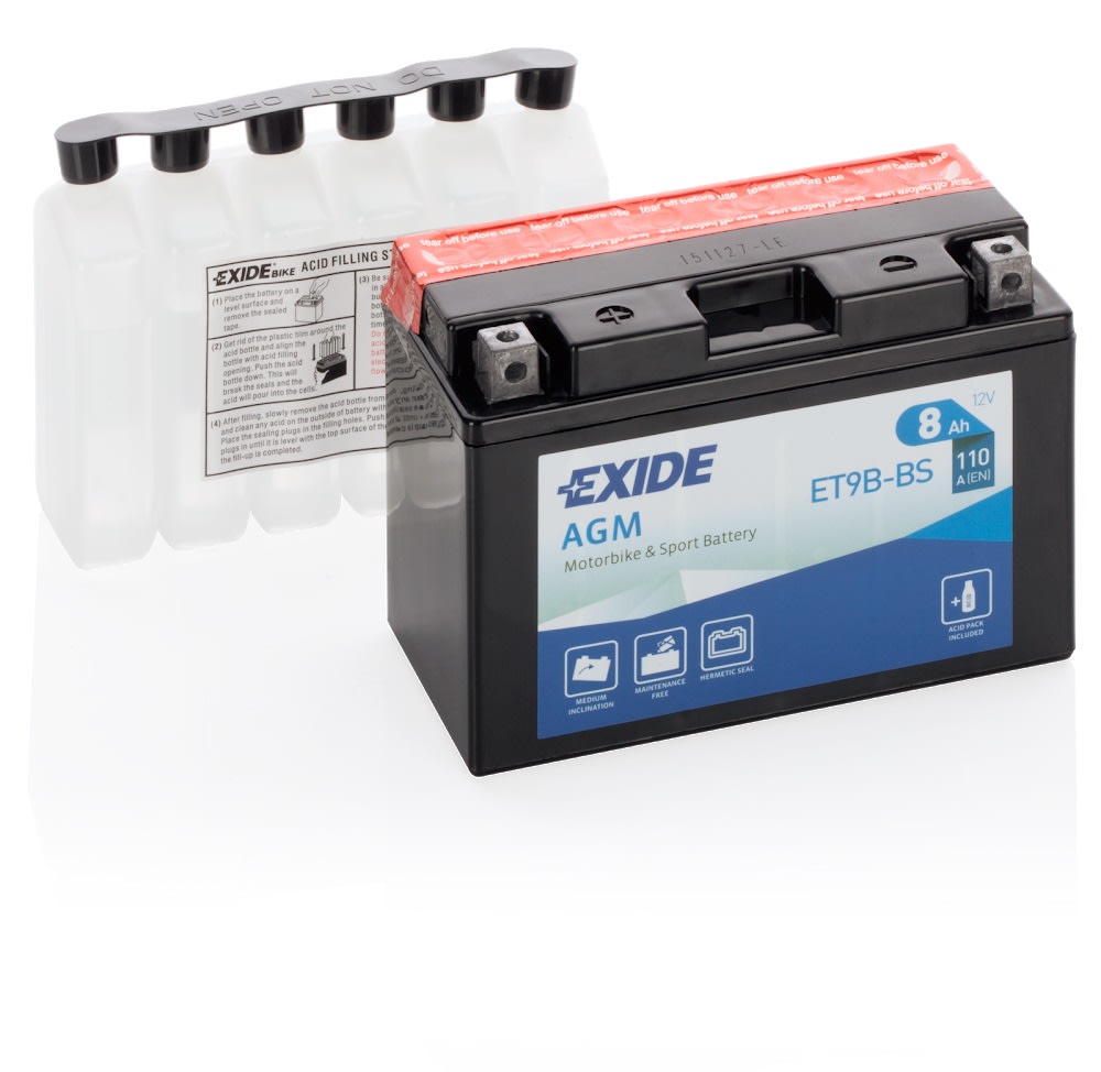 Exide Batteria ET9B-BS Sigillata AGM