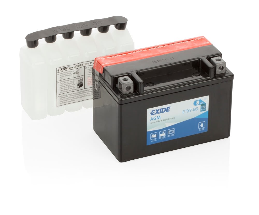 Exide Batteria ETX9-BS Sigillata AGM