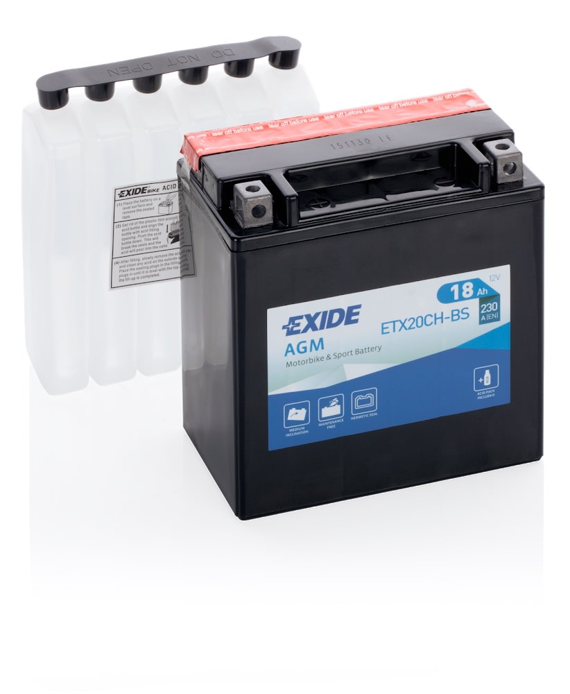 Exide Batteria ETX20CH-BS Sigillata AGM
