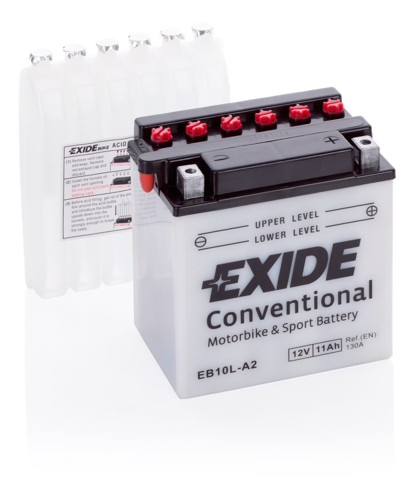 Exide Batteria EB10L-A2 Convenzionale con Acido a Corredo