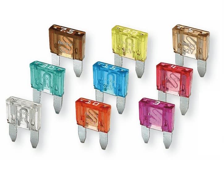 Bosma Confezione 10 Pz. Fusibili Standard (19 mm)(5-7,5-10-15-20-25-30 Amp.)