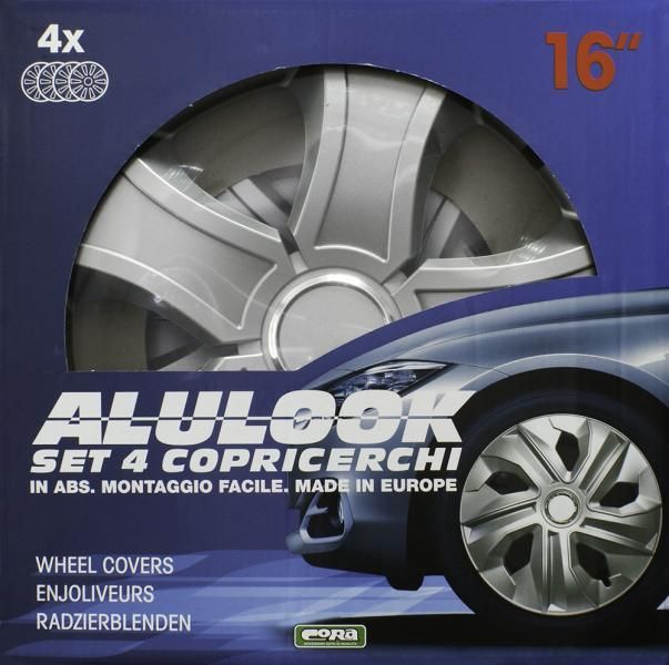 Juego de 4 tapacubos Cora Alulook Bis de 16''