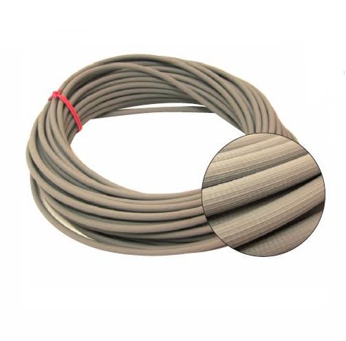 BCR Guaina millerighe grigia vintage 7mm diametro interno 3mm lunghezza 25 metri