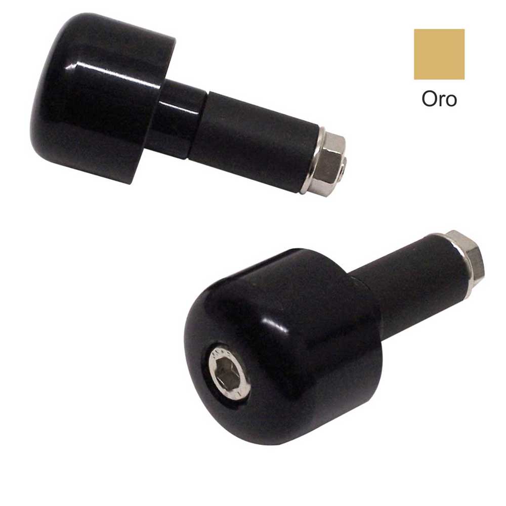 BCR Coppia di stabilizzatori manubrio Round colore oro con diametro 13mm