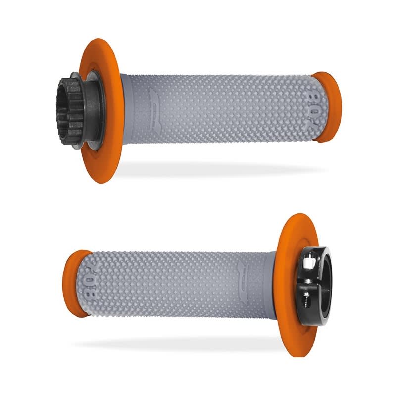 Progrip 708-293 Mx Orange/Grey Lock-On Griff ohne Loch