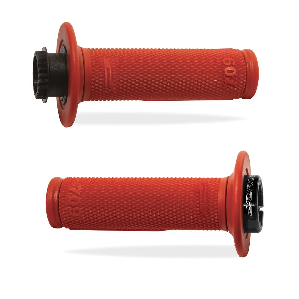 Progrip 709-107 MX Red Lock-On Griff ohne Bohrung