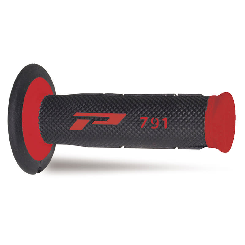 Progrip 791-149 Mx Rot/Schwarz Doppeldichte-Griffschalen ohne Loch