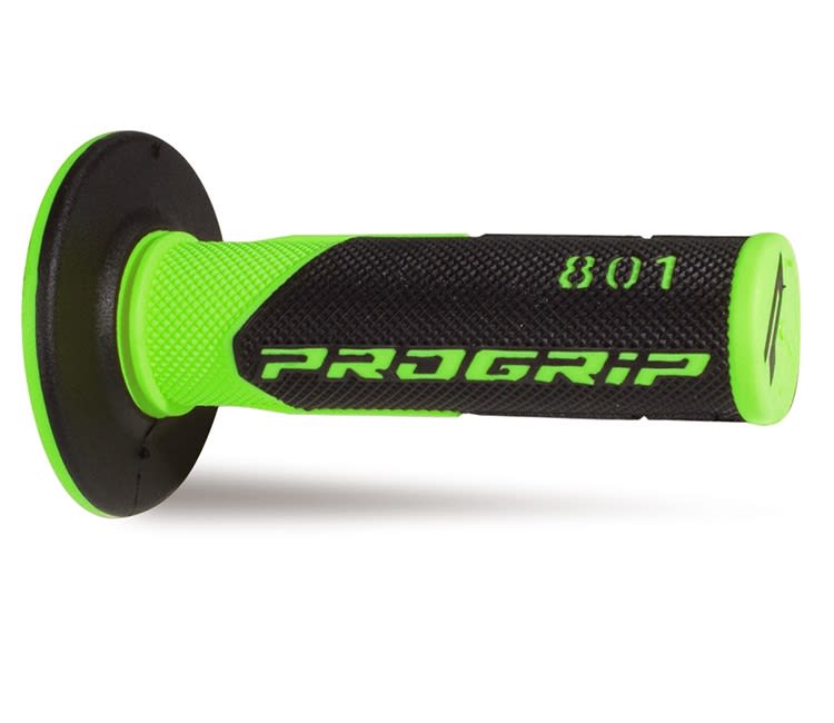 Progrip 801-295 MX Griffe, fluoreszierend grün/schwarz, doppelte Dichte, ohne Loch