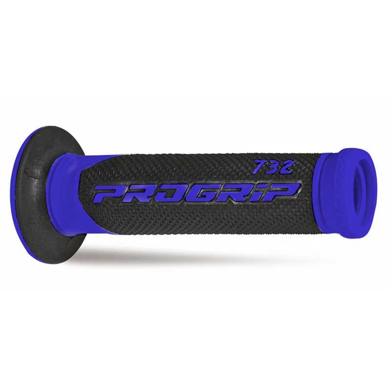 Progrip 732-150 Scooter-Griffe Blau/Schwarz Doppeldichte Ohne Loch