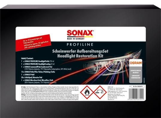 Sonax Kit ripristino fari professionale