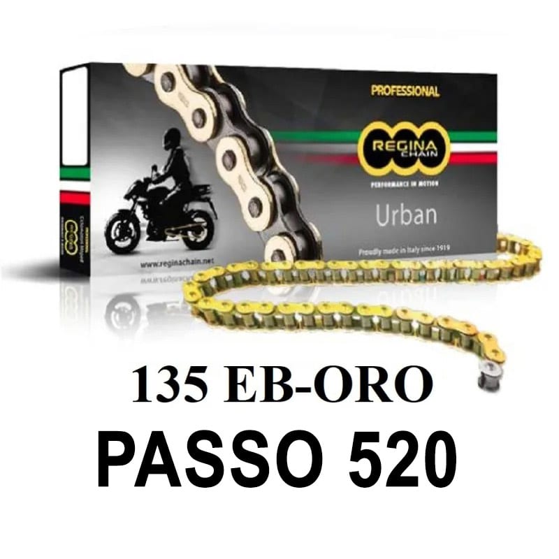 Regina Catena trasmissione moto 135EB-ORO 116 maglie passo 520