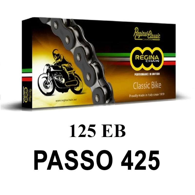 Regina Catena 125EB 130 Maglie passo 425 - Nera