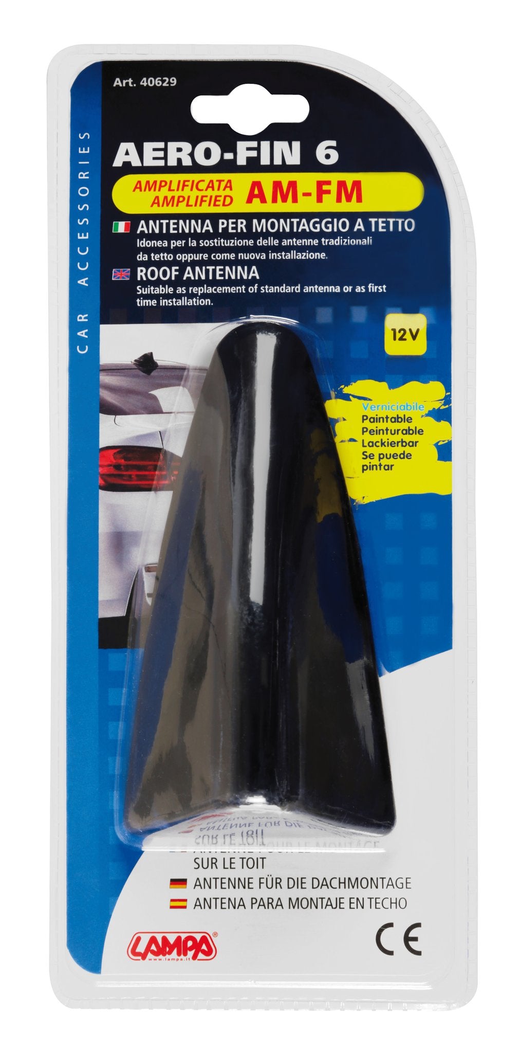 Lampa Aero-Fin 6, antenna amplificata AM/FM 40629